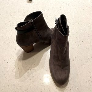Grey ankle boots